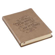 Load image into Gallery viewer, It Is Well With My Soul Brown Faux Leather Classic Journal