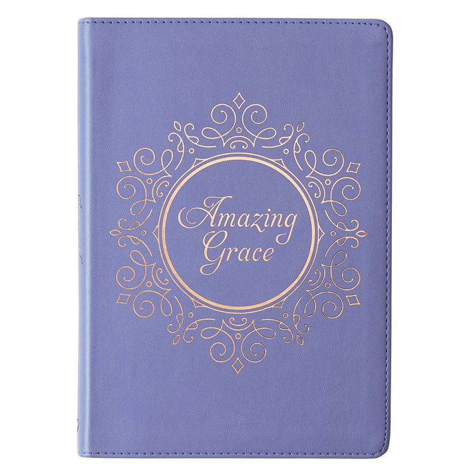 Amazing Grace Blue Faux Leather Classic Journal