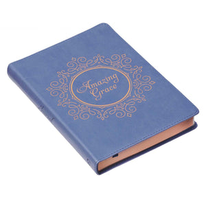 Amazing Grace Blue Faux Leather Classic Journal