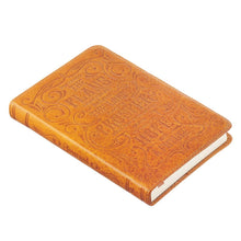 Load image into Gallery viewer, I Know the Plans Butterscotch Handy-sized Full Grain Leather Journal - Jeremiah 29:11