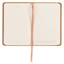 Load image into Gallery viewer, I Know the Plans Butterscotch Handy-sized Full Grain Leather Journal - Jeremiah 29:11