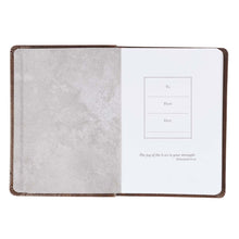 Load image into Gallery viewer, I Know the Plans Brown Handy-size Faux Leather Journal - Jeremiah 29:11