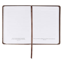 Load image into Gallery viewer, I Know the Plans Brown Handy-size Faux Leather Journal - Jeremiah 29:11
