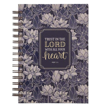Load image into Gallery viewer, Trust In The Lord Blue Large Wirebound Journal - Proverbs 3:5