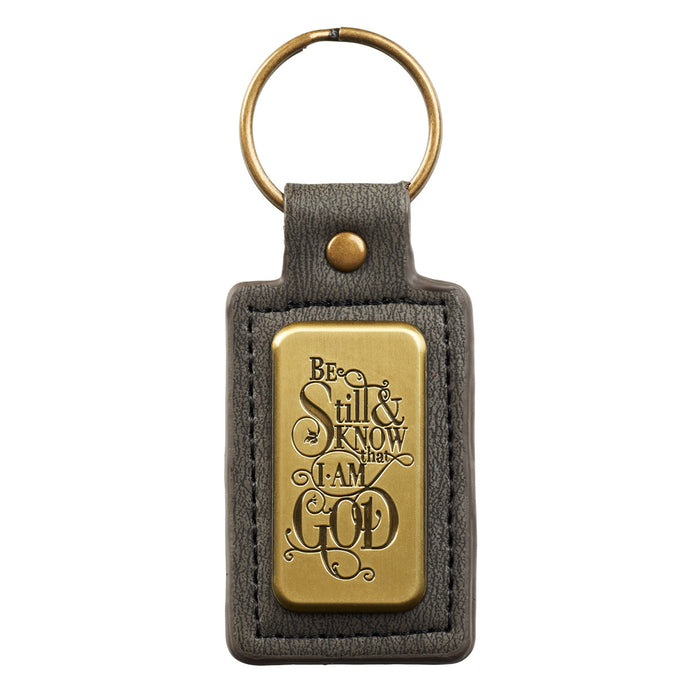 Be Still and Know - Psalm 46:10 Keyring in Tin