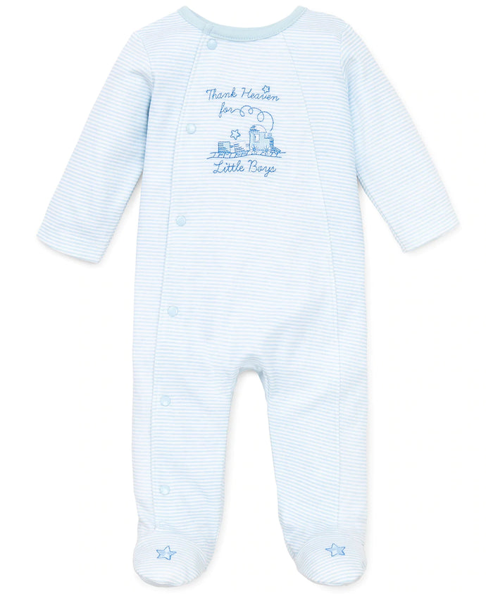 Thank Heaven for Little Boys/Girls Footed One-Piece