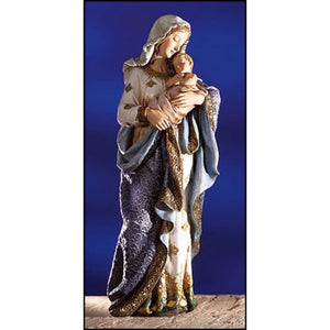 23 1/4"H Madonna and Child Statue