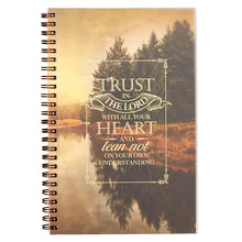 Load image into Gallery viewer, Trust in the Lord with All Your Heart Wirebound Notebook - Proverbs 3:5
