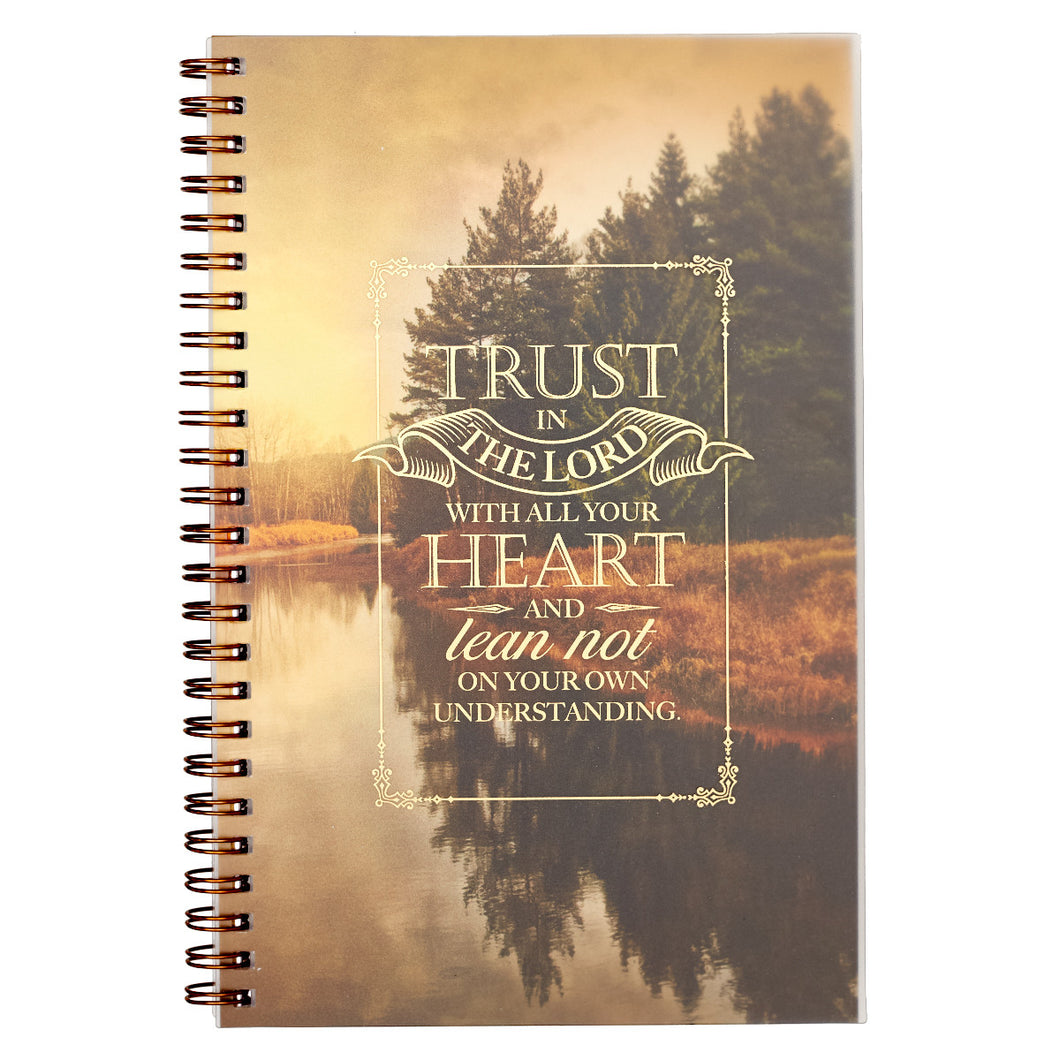 Trust in the Lord with All Your Heart Wirebound Notebook - Proverbs 3:5