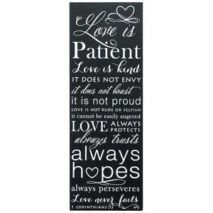Love is Patient Wall Plaque