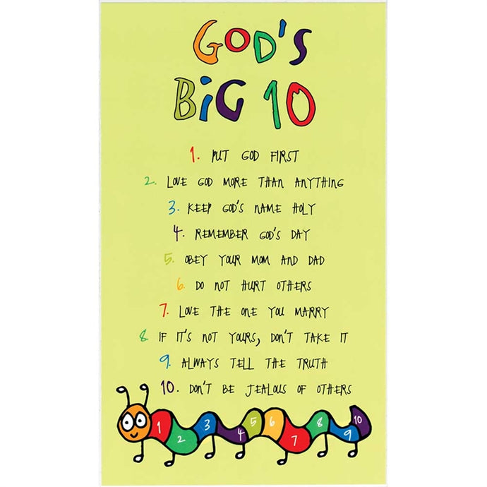 God's Big 10 Wall Plaque
