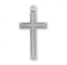 Load image into Gallery viewer, Sterling Silver Engraved Cross in Cross