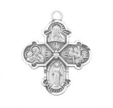 Load image into Gallery viewer, Sterling Silver four way medal