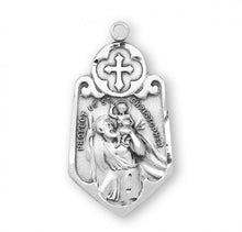 Load image into Gallery viewer, Saint Christopher Sterling Silver Medal
