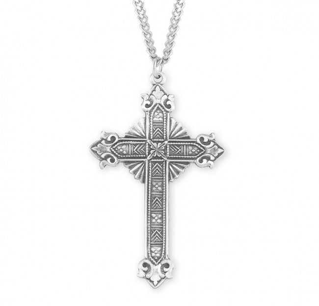 Sterling Silver Ornate Cross