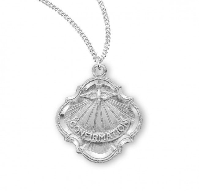 Holy Spirit Sterling Silver Confirmation Medal