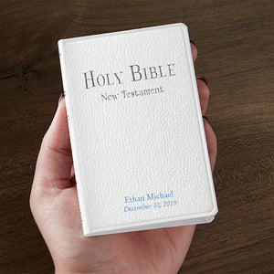 Tiny Testament Personalized Baptism Bible