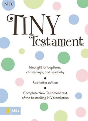 Tiny Testament Personalized Baptism Bible