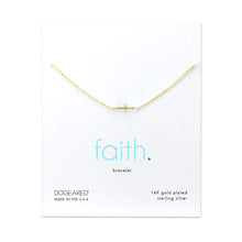 Load image into Gallery viewer, Faith Sideways Cross Bracelet