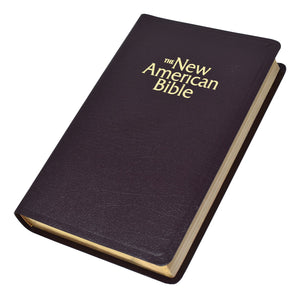 Gift and Award Bible-NABRE-Burgundy Deluxe Leather Bound