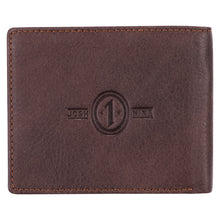 Load image into Gallery viewer, The World&#39;s Best Dad Brown Genuine Leather Wallet - Joshua 1:9