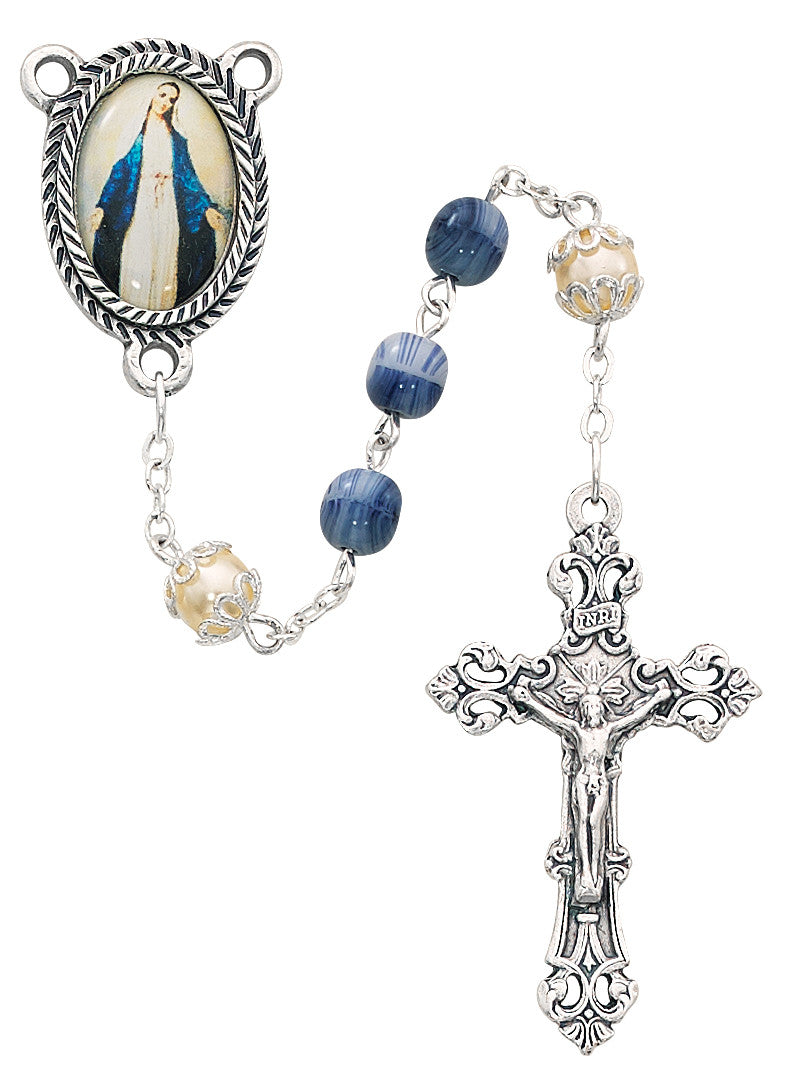 Blue/Pearl Rosary