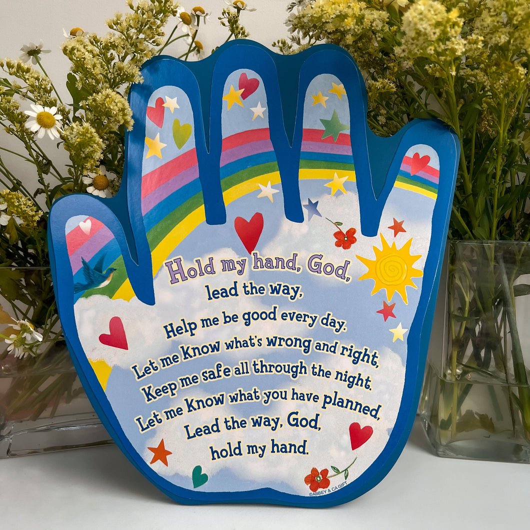Hold My Hand God Children's Wall Plaque