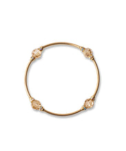 Load image into Gallery viewer, 8mm Crystal Golden Shadow Gold-Filled Blessing Bracelet: S