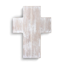 Load image into Gallery viewer, Whitewashed Wood Cross - Small or Large