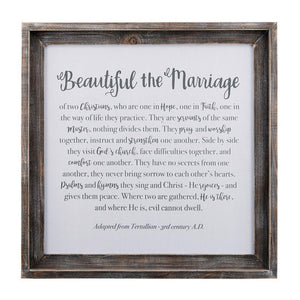 Beautiful The Marriage Framed Wall Art