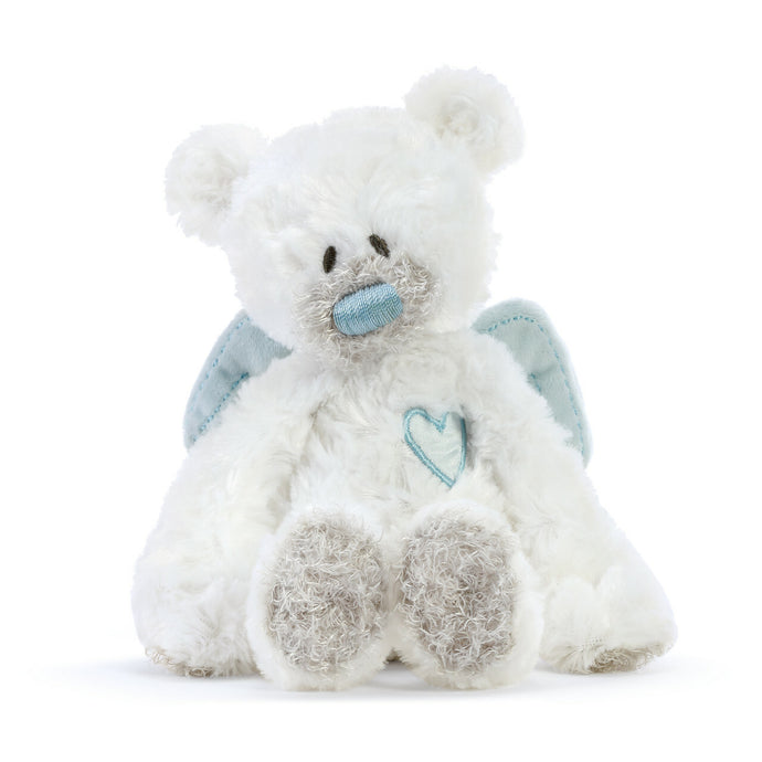 Guardian Angel Bear Rattle Plush