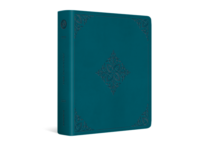 ESV Journaling Bible - TruTone®, Deep Teal, Fleur-de-lis Design