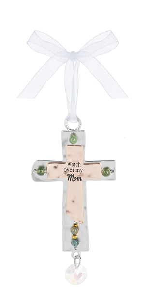 Cross Ornament - Watch over my Mom