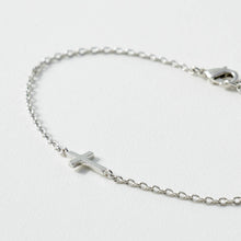 Load image into Gallery viewer, Sideways Cross Bracelet