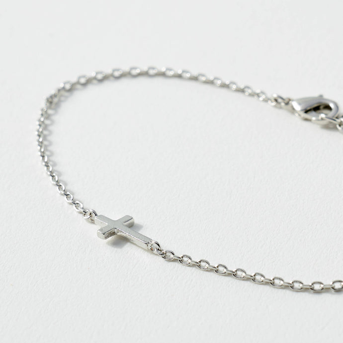 Sideways Cross Bracelet