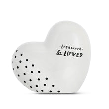 Load image into Gallery viewer, Black &amp; White Heart Bank