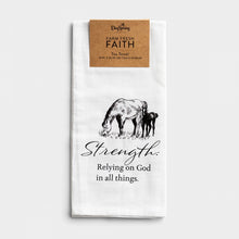 Load image into Gallery viewer, Strength - Farm Fresh Faith Tea Towel