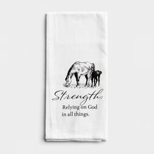 Load image into Gallery viewer, Strength - Farm Fresh Faith Tea Towel