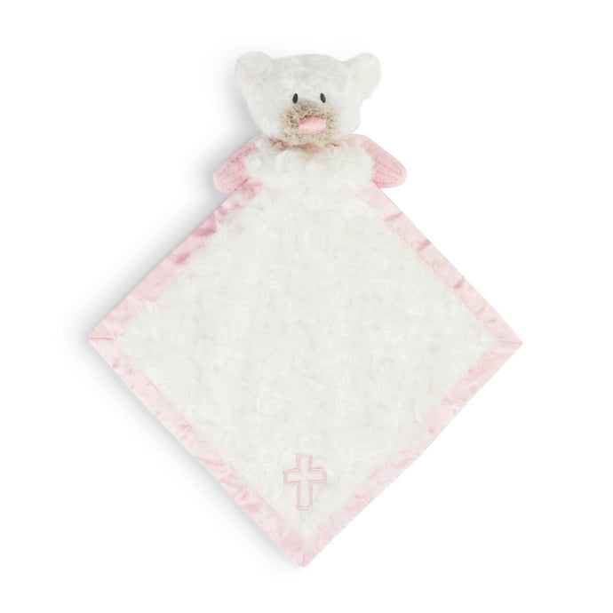 Guardian Angel Bear Blankie with Cross