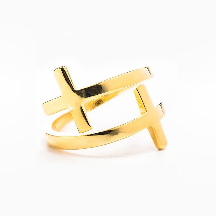 Pillar of Faith Cross Ring