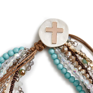 Your Journey Prayer Cross Bracelet