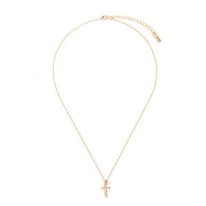 Dainty Cross Necklace - Silver/Gold