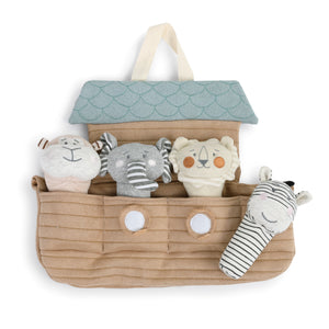 Noah's Ark with Squeakers plush toy set