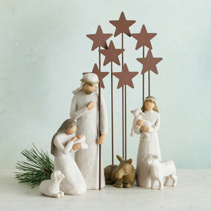 Willow Tree Metal Star Nativity Backdrop