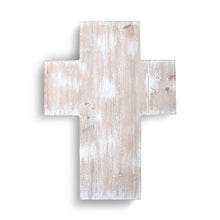 Load image into Gallery viewer, Whitewashed Wood Cross - Small or Large